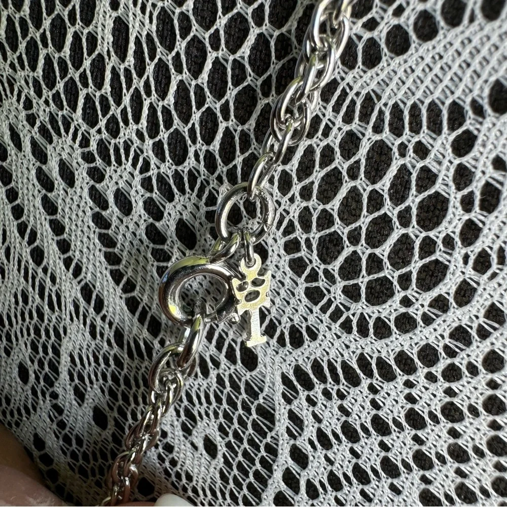 Vintage Crown Trifari Silver Triple Tassel..